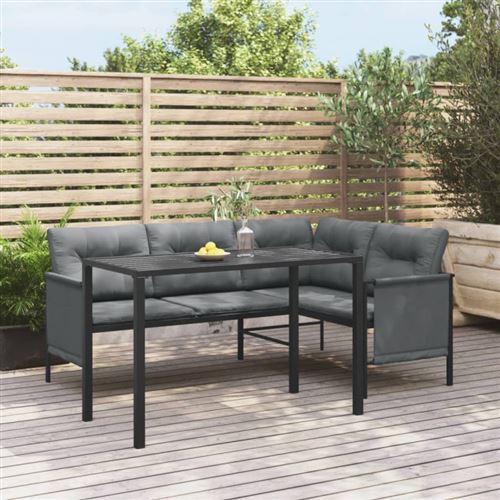 Vidaxl Table À Manger De Jardin - Anthracite - Image 3