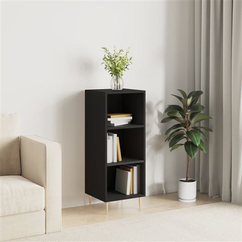 VIDAXL - Buffet - 34,5x32,5x90 cm - Noir - Image 3