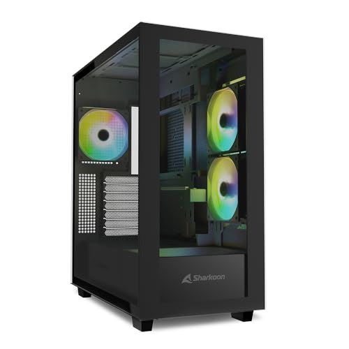 Boîtier moyen tour Sharkoon Rebel C60 RGB Noir ATX