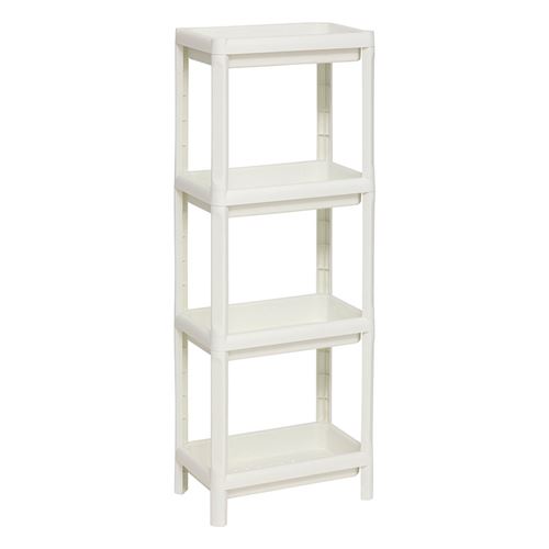 Non Communiqué Blanc Etagère 4 Niveaux Plastique 5Five