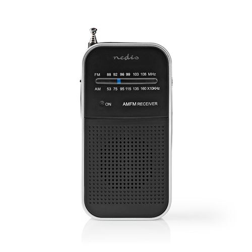 Radio FM Nedis RDFM1110SI Aluminium / Noir