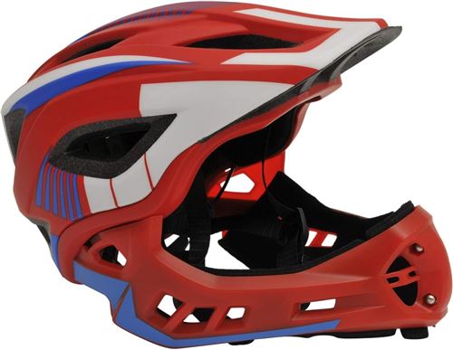 Casque int&eacute;gral ikon - rouge/bleu KMHFF03S 