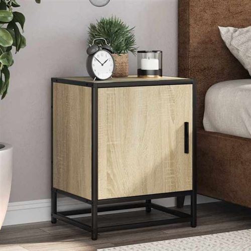 Vidaxl Tables De Chevet 2 Pcs - Chêne Sonoma - Image 3