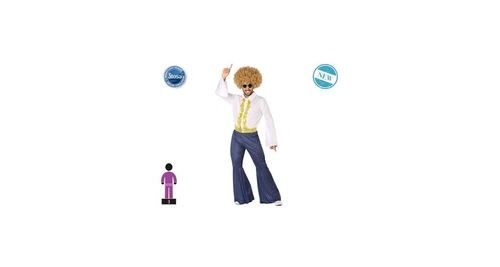 Atosa déguisement disco pour homme - taille xs/s