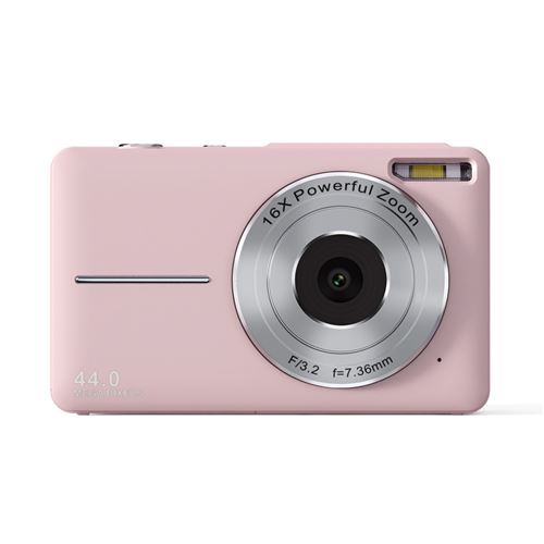 Appareil photo numérique pour enfants, dédié aux élèves, miniature, à focus fixe, sans carte SD, couleur rose
