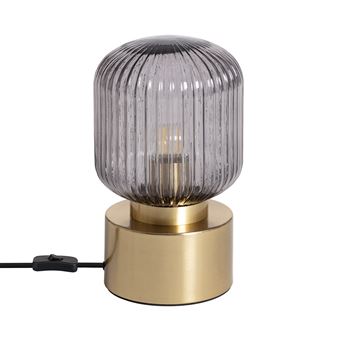 TechBrey Lampe à Poser Métal et Verre Windsor Doré - 1