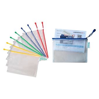 Pochette plastique zippée pour organiseur