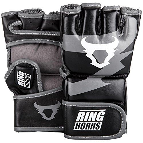 Ringhorns Charger Gants de MMA Mixte Adulte, Noir, L/XL