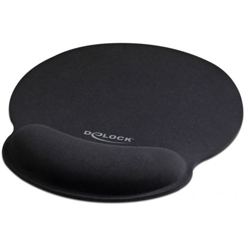 Non Communiqué Noir Delock Tapis De Souris Ergonomique Avec Repose-Poignet En Gel