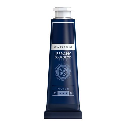 Peinture à l'huile en tube bleu de prusse 40ml - Lefranc & Bourgeois