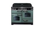 PIANO DE CUISSON CLASSIC DELUXE TAB VITRO 110 CM VERT MINERAL MAT CHROME