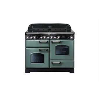 PIANO DE CUISSON CLASSIC DELUXE TAB VITRO 110 CM VERT MINERAL MAT CHROME