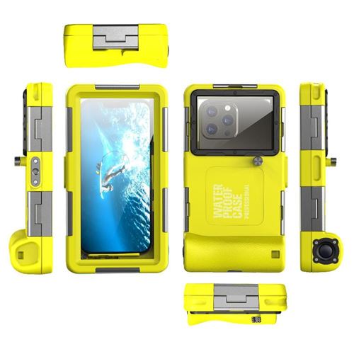 Coque pour ZURSANA Samsung S24 S23 Ultra/iPhone15/14 Pro MAX Universelle Etui De Plongée Coque Submersible Jaune
