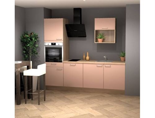 UB DESIGN Pack Cuisine ASTUCIO 1 CORAIL MAT - 240CM