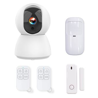 Kit d’Alarme intérieure connecté Évolutif avec Caméra IP PT 4MP avec Sirène intégrée 90 dB - 1