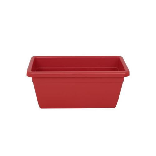 Jardiniere Venezia Xl - 30 x 60 x H 26,5 cm - 30 L - Rouge fonc&eacute;
