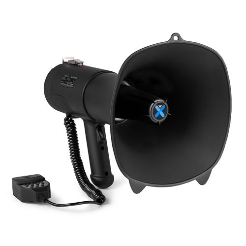 Vonyx MEG090 Mégaphone 90W avec Batterie Incluse, Idéal pour Manifestations et Matchs Sportifs - Jusqu’à 1,4 km