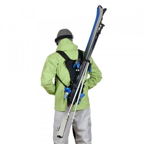 Système pour porter paires de skis - Wantalis - SKIBACK Système porte skis dans le dos