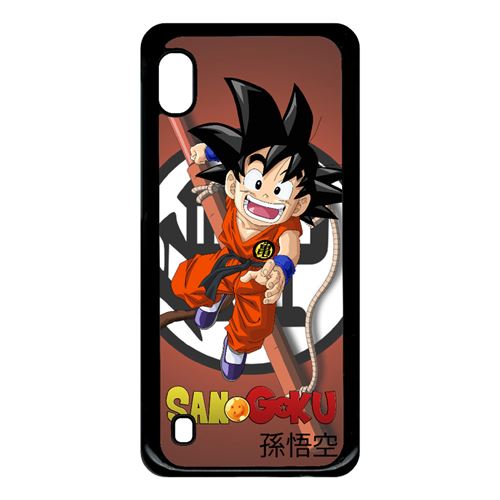 Coque My-Kase pour Galaxy A10 - dragon ball kid san goku - Plastique Noir