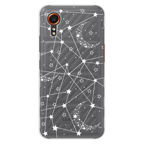 Coque en silicone imprimée compatible Samsung Galaxy XCover 7 Lignes étoilées