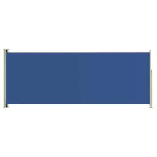 Auvent latéral rétractable de patio 117x300 cm Bleu