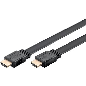 GOOBAY Câble hdmi 2.0 ultra hd 4k 60hz plat 3m noir - 1
