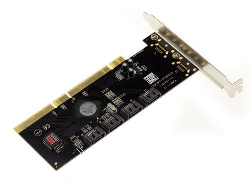 Non Communiqué Kalea-Informatique Carte Contrôleur Pci-X Sata 4 Ports Raid 0 1 10 - Pcix 64 Bits (Compatible Pci 32 Bits) Avec Chipset Sil3124