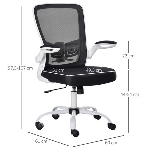 sur Vinsetto Chaise de bureau ergonomique hauteur r glable