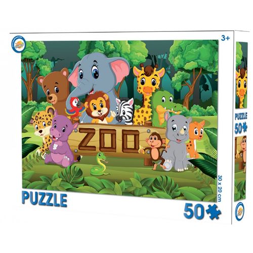 Toy Universe - Puzzle Pour Enfant Image Zoo - 50 Pièces