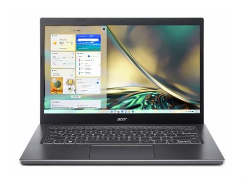 Acer Aspire 5 A514-55 - Intel Core i7 - 1255U / jusqu'à 4.7 GHz - Win 11 Home - Carte graphique Intel Iris Xe - 16 Go RAM - 512 Go SSD - 14" IPS 1920 x 1080 (Full HD) - Gigabit Ethernet - Wi-Fi 6E - Bleu actif - clavier : Français