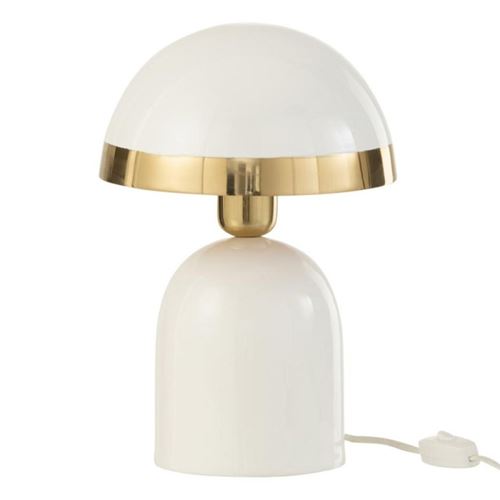 Generique Blanc Lampe À Poser En Métal "Pearly" 30Cm - Image 2