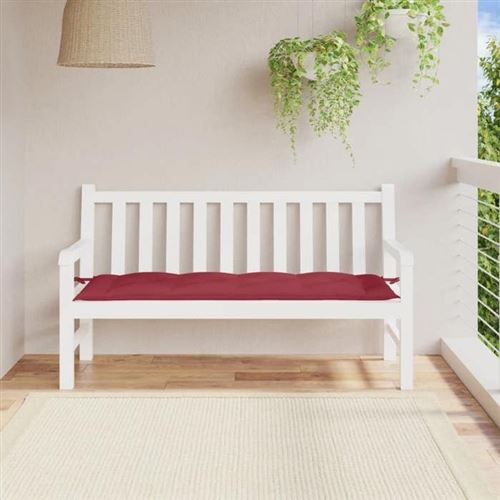 VIDAXL - Coussin de Banc de Jardin - Imperméable - Rouge - Image 3