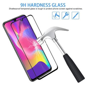 Verre Trempé 9D Noir Pour Huawei P Smart 2019 - Protection Complète, Anti-rayures
