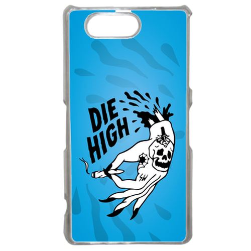 Coque Die High Fond Bleu Compatible Sony Xperia Z3 Transparent