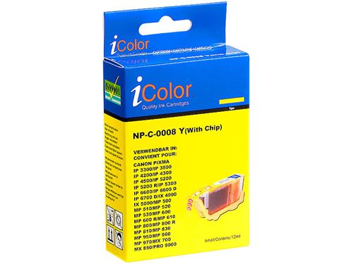 iColor : Cartouche compatible Canon CLI-8Y- Jaune