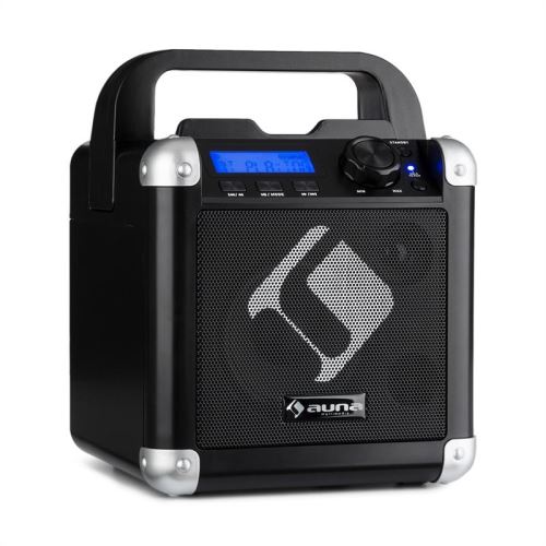 auna BC-1 Système karaoké portable avec Bluetooth , USB & AUX - Batterie - noir