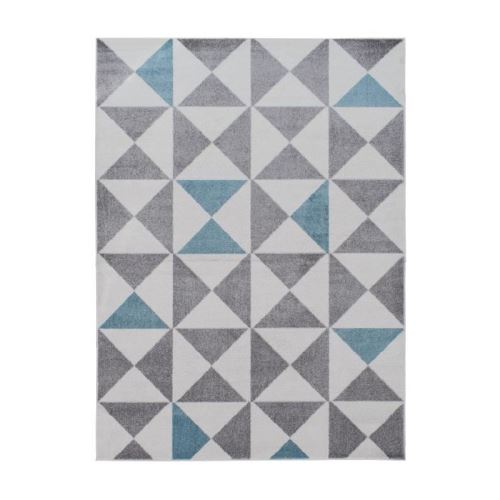 FORSA Tapis de salon en polypropylene - 120 x 160 cm - Bleu