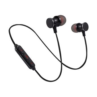 Ecouteurs Bluetooth Metal pour IPHONE X Smartphone Sans Fil Telecommande Son Main Libre INTRA-AURICULAIRE Universel (ROSE) - 1