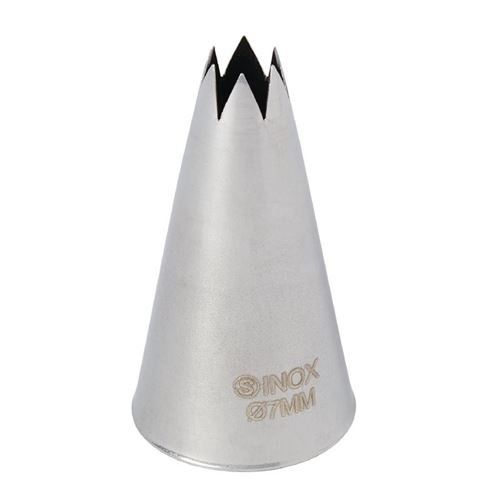 Douille inox cannelée 7 mm