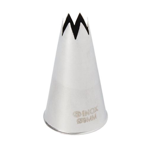 Douille inox cannelée 9 mm