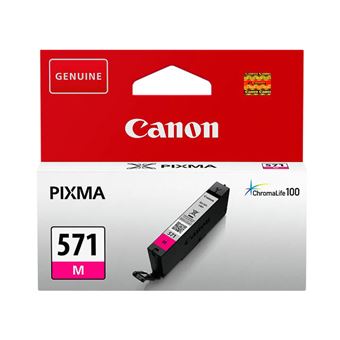 Canon CLI-571M - 7 ml - magenta - original - réservoir d'encre - pour PIXMA TS5051, TS5053, TS5055, TS6050, TS6051, TS6052, TS8051, TS8052, TS9050, TS9055 - 1