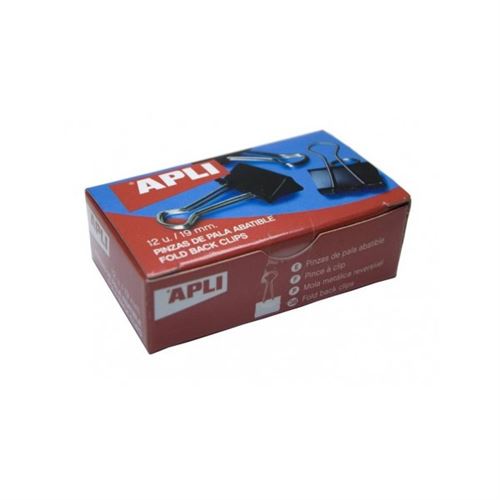 Boîte De 12 Pinces À Clip 19Mm En Métal - Apli