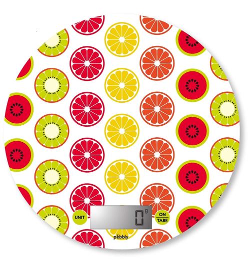 Pebbly 88-8033A Agrumes Balance de Cuisine Electronique Rond