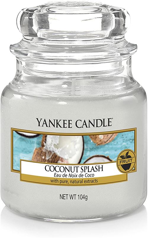 Yankee Candle - Bougie jarre en verre senteur eau de coco Petit modèle