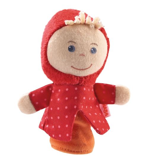 Haba marionnette doigt Casquette rouge 9 cm rouge