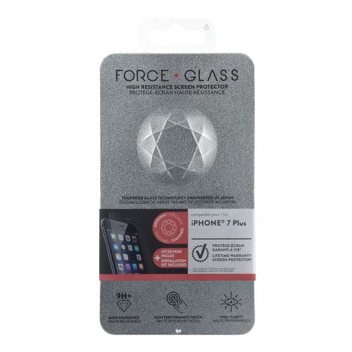 BigBen CONNECTED Force Glass - Schermbeschermer - transparant - voor Apple iPhone 7 Plus, 8 Plus