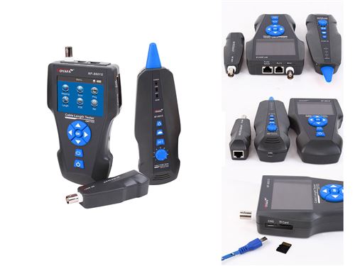 Testeur Professionnel Pour Réseau RJ45 RJ11 USB BNC Avec technologie TDR