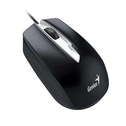 Genius DX-180 USB Optique 1600DPI Ambidextre Noir - Souris (USB, Bureau, Boutons pressoirs, Roue, Optique, 1600 DPI)