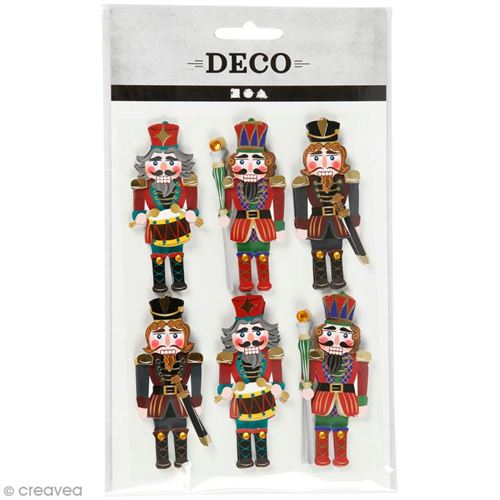 Stickers 3D Casse-noisettes - 6 pcs