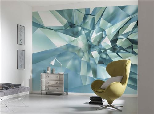 Papier Peint - 3D Crystal Cave 368x254cm - Papier,